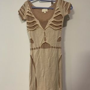 Zac posen vintage knit minidress